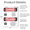 Signmission Lockout Tagout Setup Maintenance Bilingual Danger Sign, Plastic, 7in W x 10in L, 2PK OS-2PACK-DS-P-710-VS-1428 - alternate 4